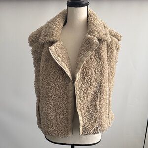 Cozy Tan Teddy Jacket from Anthropologie